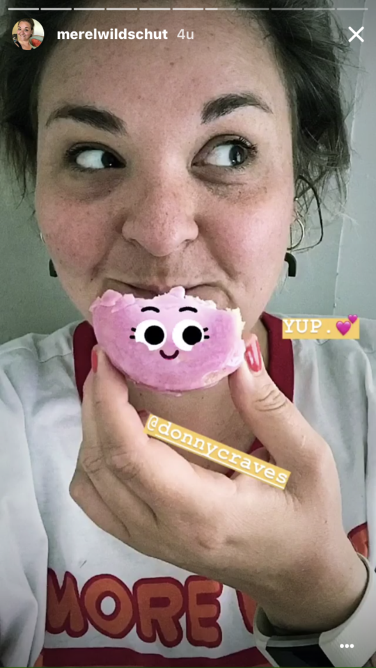 Donny Craves roze koek Groene meisjes