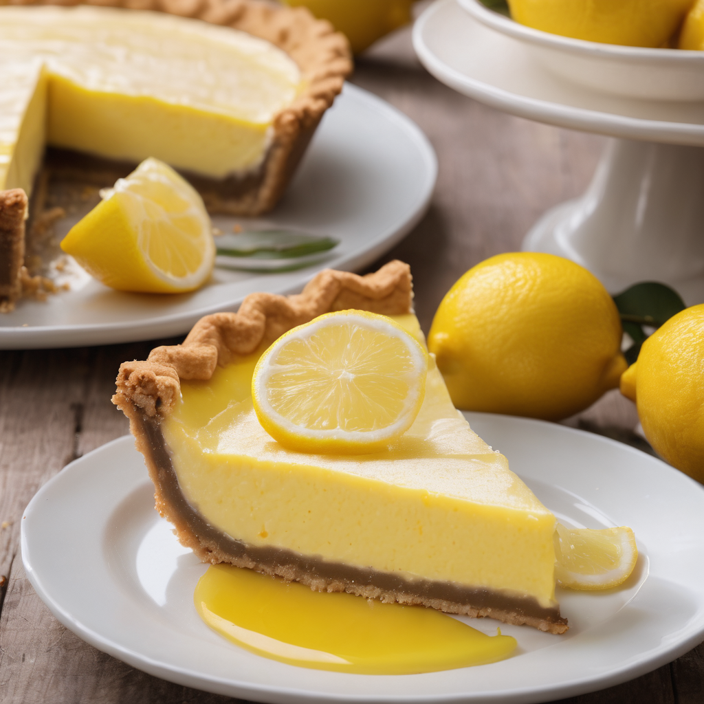 Vegan lemon pie